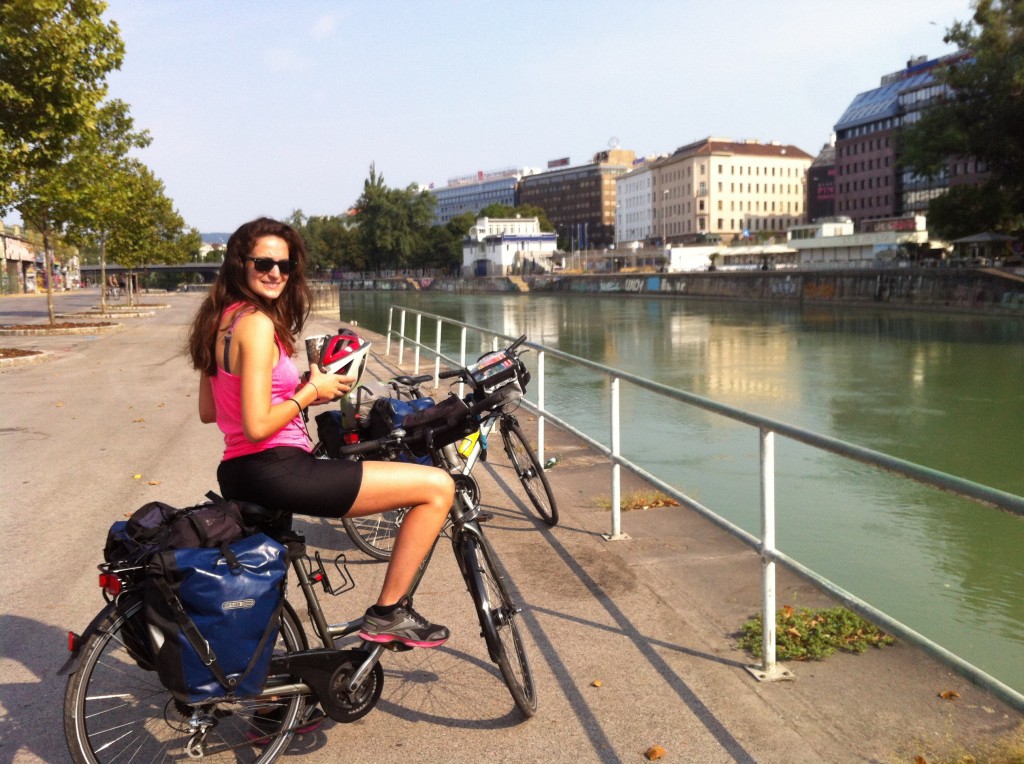 Bord du Danube, Vienne à vélo