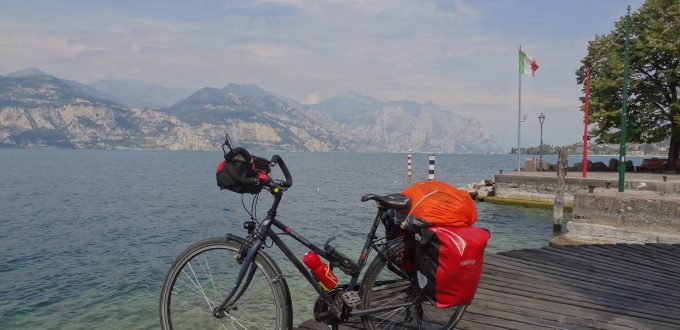 Voyage à vélo région des grands lacs italiens lac d'iseo