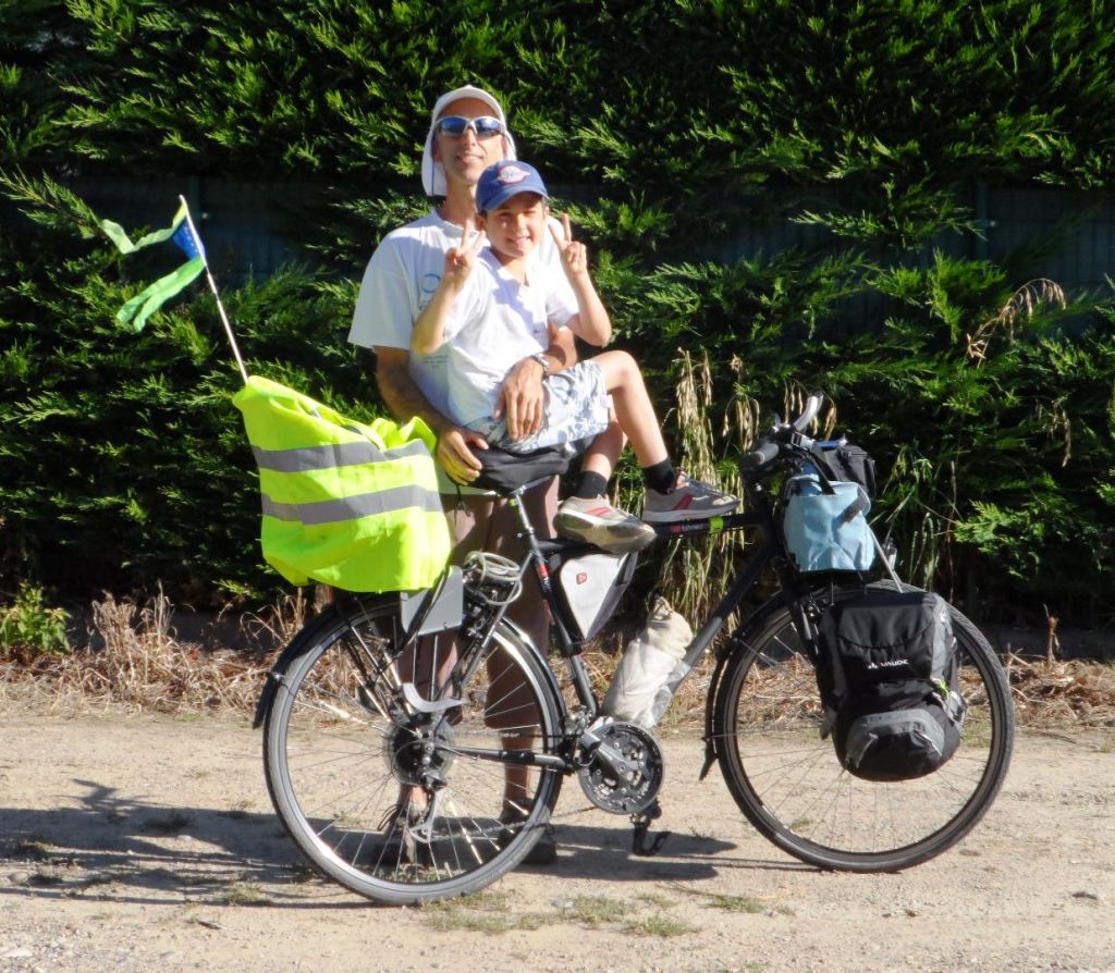 Trip à vélo avec un enfant