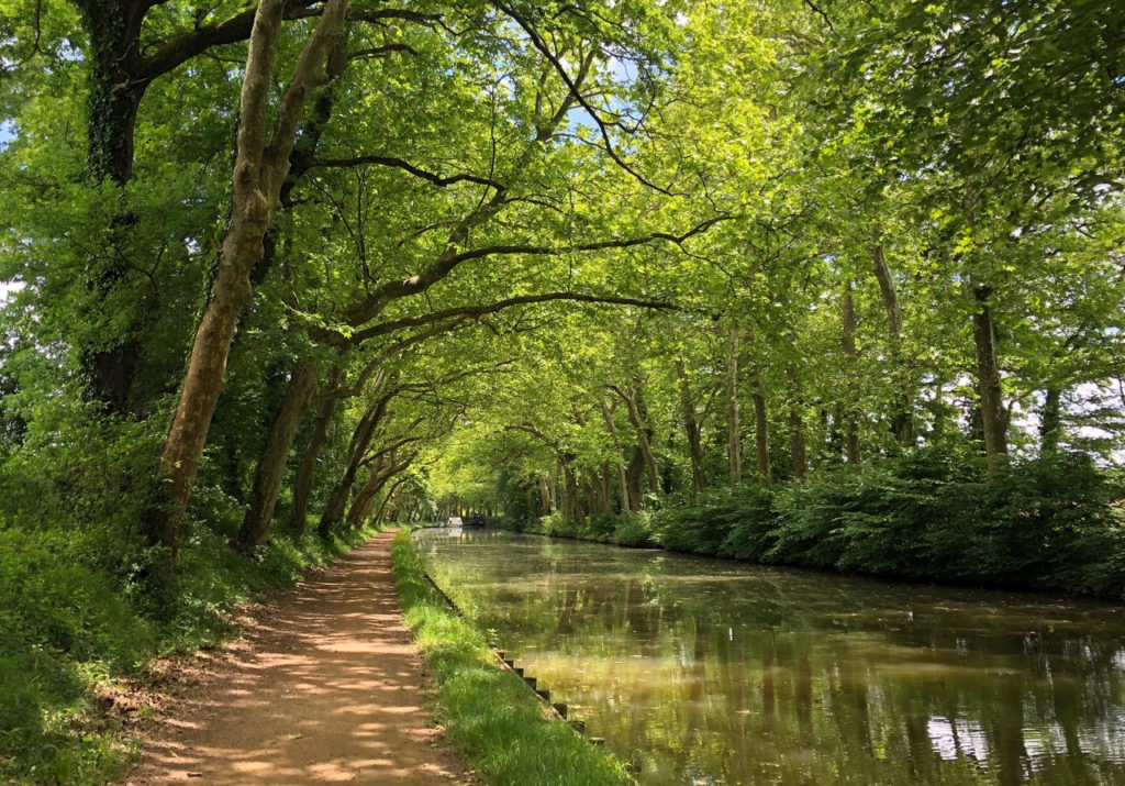 Le magnifique Canal de la Garonne, paisible avec quelque chose de magique!