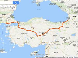 itinéraire turquie traversée vélo