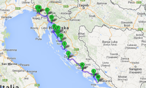 Itinéraire Croatie Eurovélo 8